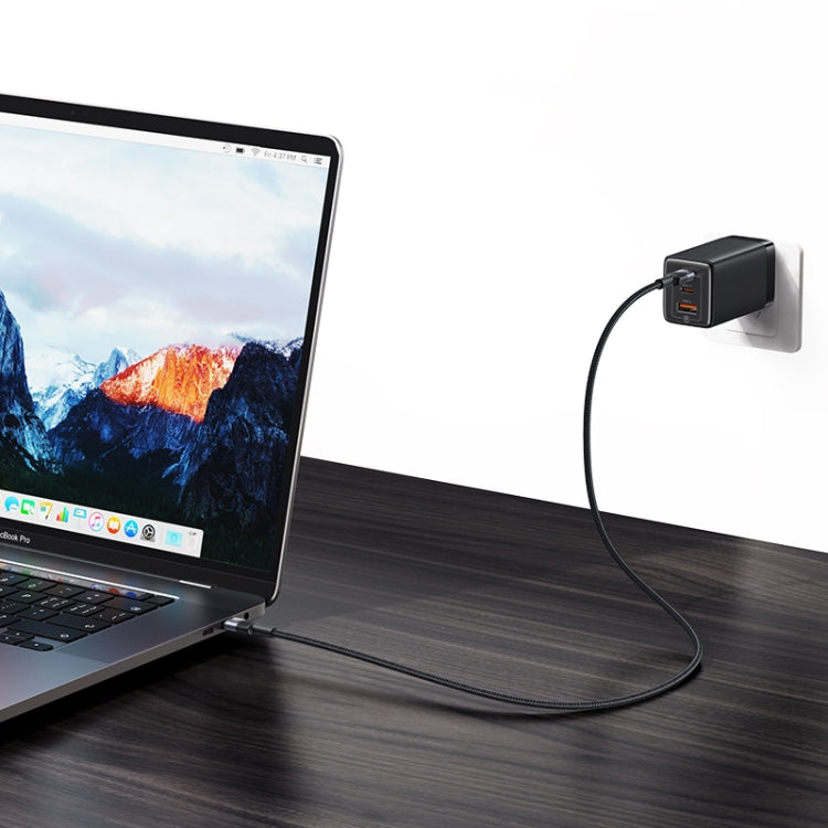 USAMS SJ727 240W USB-C / Type-C to USB-C / Type-C Aluminum Alloy Data Cable, Length: 1.2m(Tarnish) - USB-C & Type-C Cable by USAMS | Online Shopping UK | buy2fix