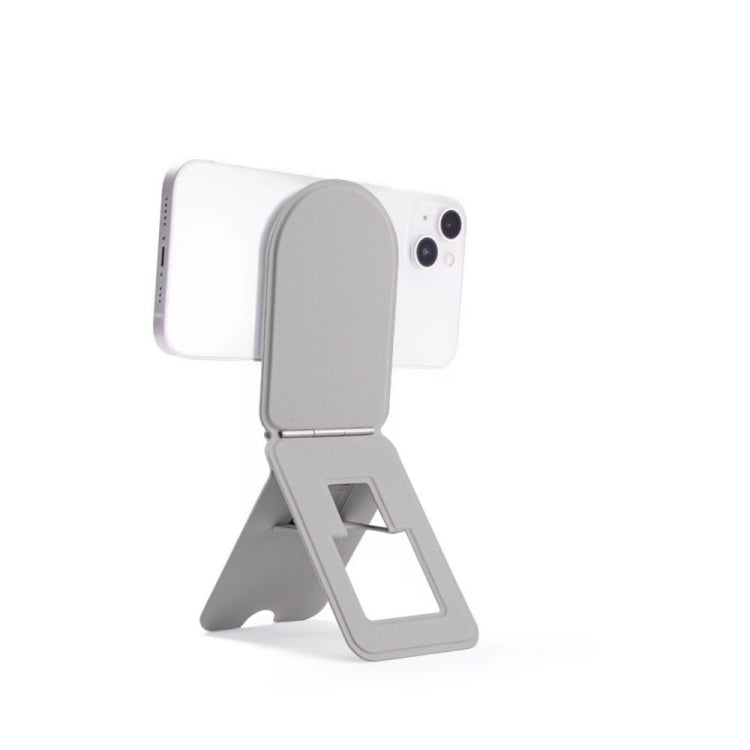 Magnetic Phone Desktop Folding Holder(Round Grey) - Desktop Holder by buy2fix | Online Shopping UK | buy2fix