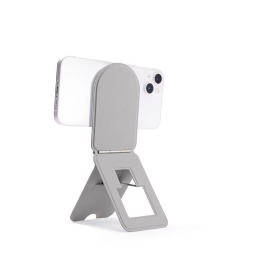 Magnetic Phone Desktop Folding Holder(Round Grey) - Desktop Holder by buy2fix | Online Shopping UK | buy2fix