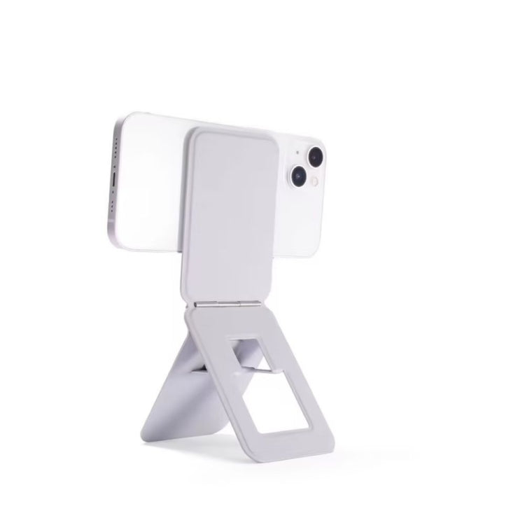 Magnetic Phone Desktop Folding Holder(Square Grey) - Desktop Holder by buy2fix | Online Shopping UK | buy2fix