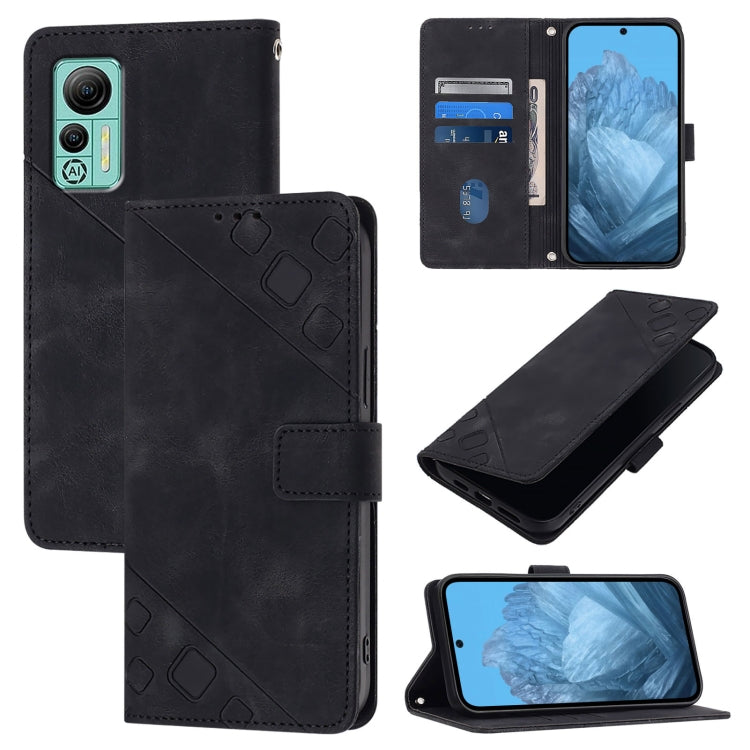 For Ulefone Note 14 Skin Feel Embossed Leather Phone Case(Black) by buy2fix