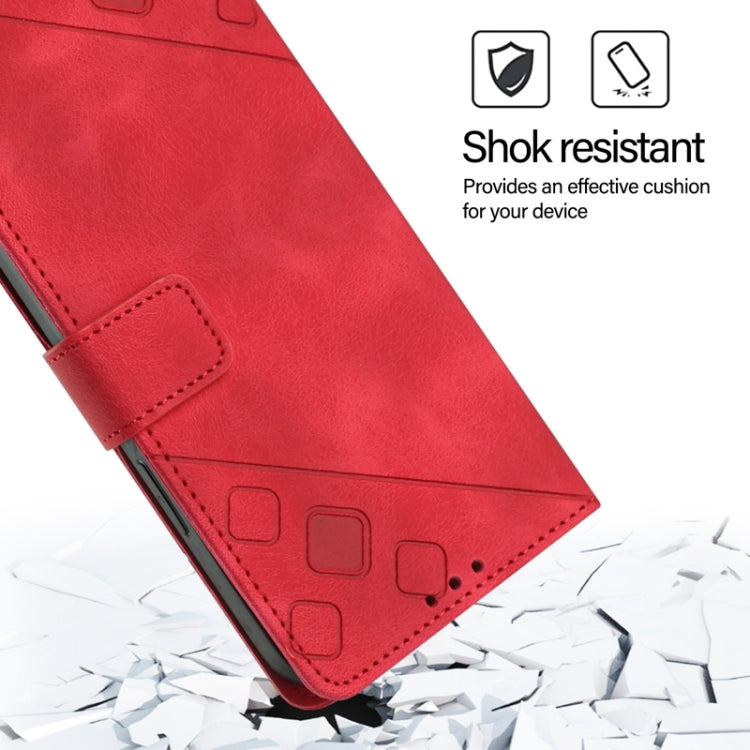 For Ulefone Note 14 Skin Feel Embossed Leather Phone Case(Red) by buy2fix