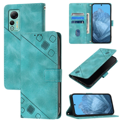 For Ulefone Note 14 Skin Feel Embossed Leather Phone Case(Green) by buy2fix