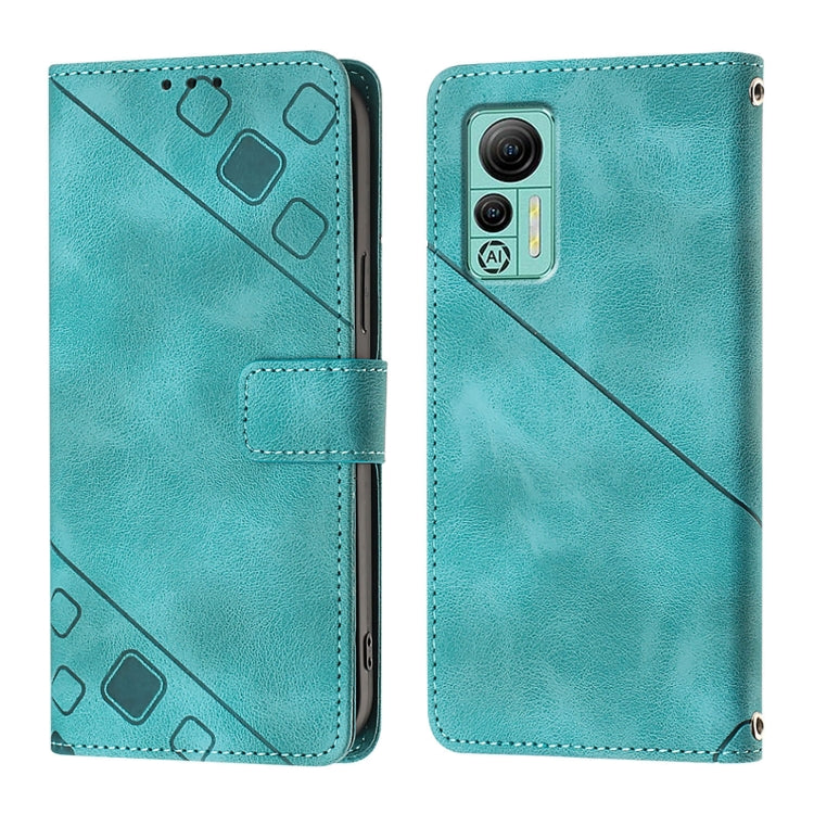 For Ulefone Note 14 Skin Feel Embossed Leather Phone Case(Green) by buy2fix