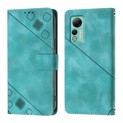 For Ulefone Note 14 Skin Feel Embossed Leather Phone Case(Green) by buy2fix