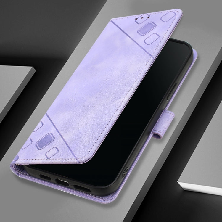 For Ulefone Note 14 Skin Feel Embossed Leather Phone Case(Light Purple) by buy2fix