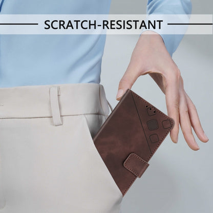 For Ulefone Note 14 Skin Feel Embossed Leather Phone Case(Brown) by buy2fix