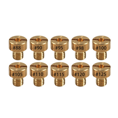 10pcs / Set Motorcycle Carburetor Nozzle for VM22-VM26 / 125CC-250CC(Yellow) - Engines & Engine Parts by buy2fix | Online Shopping UK | buy2fix
