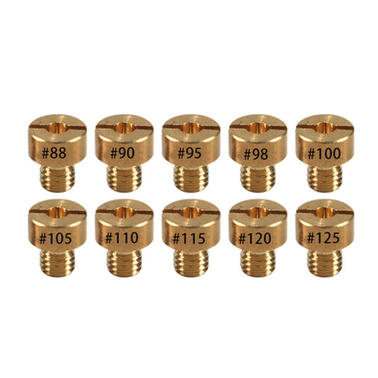 10pcs / Set Motorcycle Carburetor Nozzle for VM22-VM26 / 125CC-250CC(Yellow) - Engines & Engine Parts by buy2fix | Online Shopping UK | buy2fix