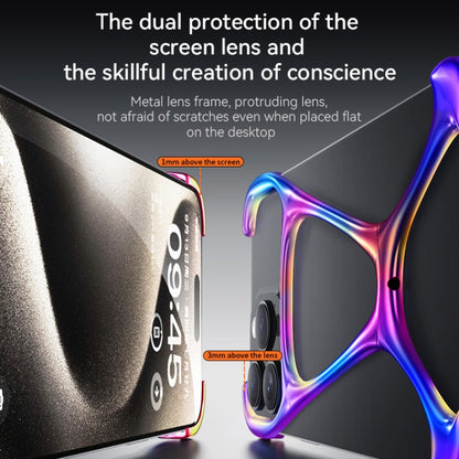 For iPhone 15 Pro Max Hercules Zinc Alloy Borderless Metal Phone Case(Bright Metal Grey) - iPhone 15 Pro Max Cases by buy2fix | Online Shopping UK | buy2fix