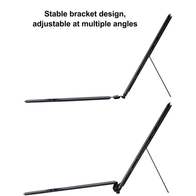 For Microsoft Surface Pro 11 / Pro 10 2089A Wireless Bluetooth Keyboard Leather Case with Touchpad(Grey) by buy2fix