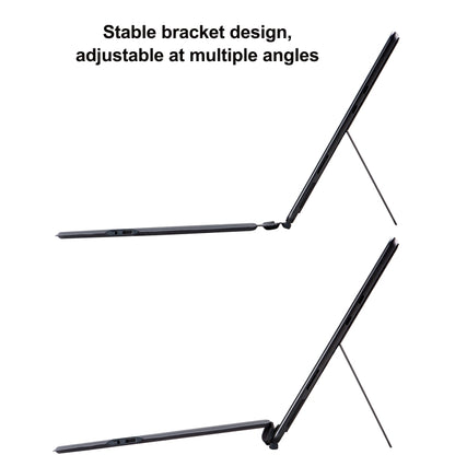 For Microsoft Surface Pro 11 / Pro 10 2089A Wireless Bluetooth Keyboard Leather Case with Touchpad(Grey) by buy2fix