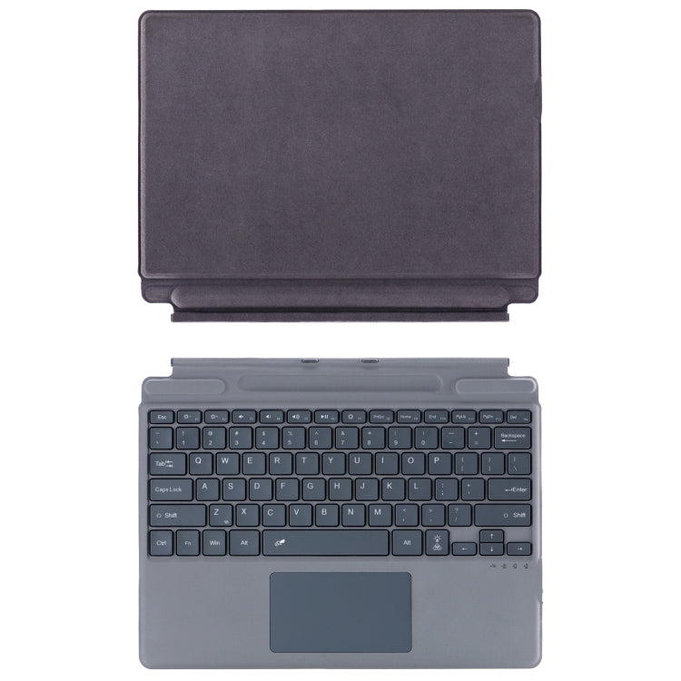For Microsoft Surface Pro 10 / Pro 9 2089D Backlight Wireless Bluetooth Keyboard Leather Case with Touchpad(Grey) by buy2fix