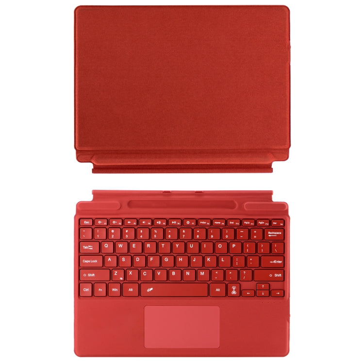 For Microsoft Surface Pro 10 / Pro 9 2089D Backlight Wireless Bluetooth Keyboard Leather Case with Touchpad(Wine Red) by buy2fix