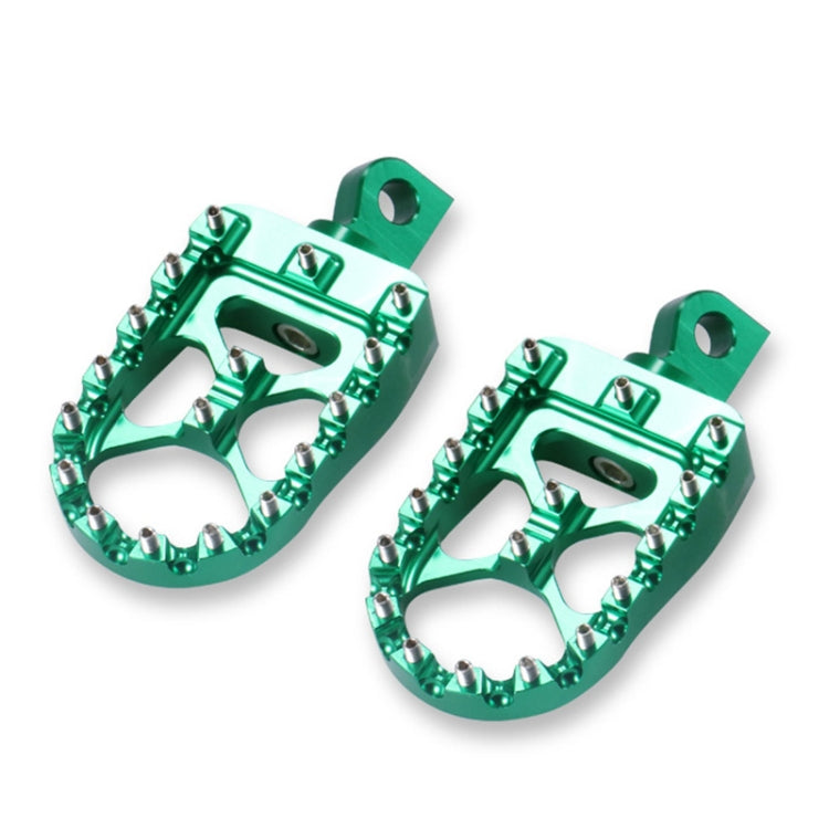 Motorcycle Modification Pedal Set Wide Fat Footpegs Foot Pegs for Harley (Green) - Others by buy2fix | Online Shopping UK | buy2fix