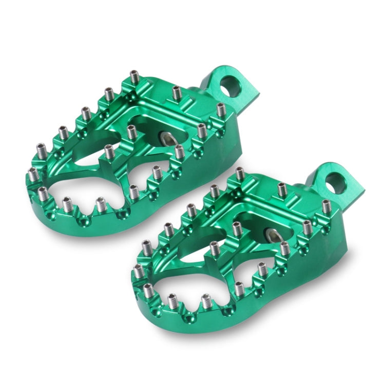 Motorcycle Modification Pedal Set Wide Fat Footpegs Foot Pegs for Harley (Green) - Others by buy2fix | Online Shopping UK | buy2fix