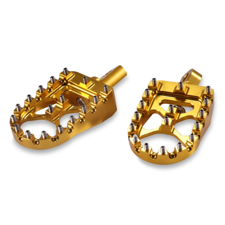 Motorcycle Modification Pedal Set Wide Fat Footpegs Foot Pegs for Harley (Gold) - Others by buy2fix | Online Shopping UK | buy2fix