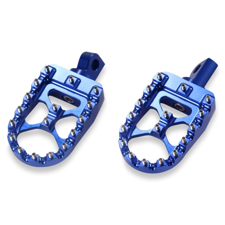 Motorcycle Modification Pedal Set Wide Fat Footpegs Foot Pegs for Harley (Blue) - Others by buy2fix | Online Shopping UK | buy2fix