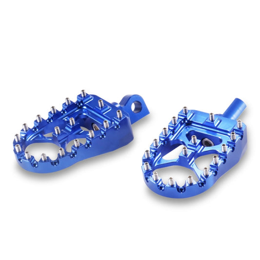 Motorcycle Modification Pedal Set Wide Fat Footpegs Foot Pegs for Harley (Blue) - Others by buy2fix | Online Shopping UK | buy2fix