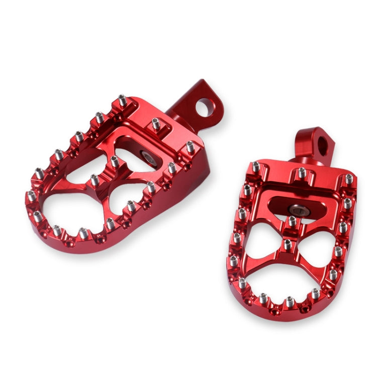 Motorcycle Modification Pedal Set Wide Fat Footpegs Foot Pegs for Harley (Red) - Others by buy2fix | Online Shopping UK | buy2fix