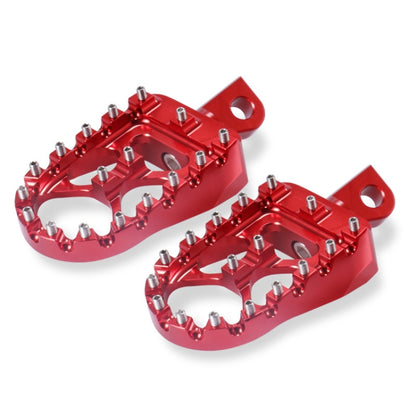 Motorcycle Modification Pedal Set Wide Fat Footpegs Foot Pegs for Harley (Red) - Others by buy2fix | Online Shopping UK | buy2fix