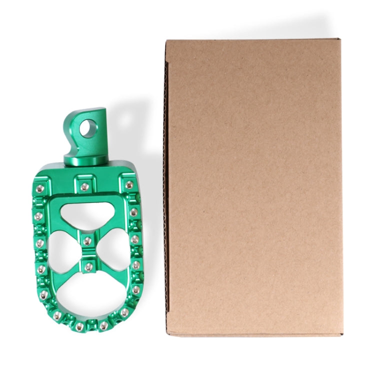 Motorcycle Modification Pedal Set Wide Fat Footpegs Foot Pegs for Harley (Green) - Others by buy2fix | Online Shopping UK | buy2fix