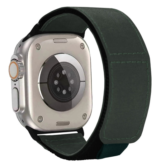 For Apple Watch Ultra 2 49mm Loop Woven Nylon Watch Band(Fir Green) by buy2fix