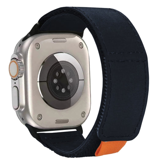For Apple Watch Ultra 2 49mm Loop Woven Nylon Watch Band(Midnight) by buy2fix