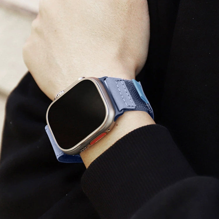 For Apple Watch Ultra 2 49mm Loop Woven Nylon Watch Band(Dark Blue) by buy2fix