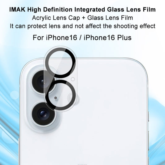 For iPhone 16 / 16 Plus imak High Definition Integrated Glass Lens Film - iPhone 16 Tempered Glass by imak | Online Shopping UK | buy2fix