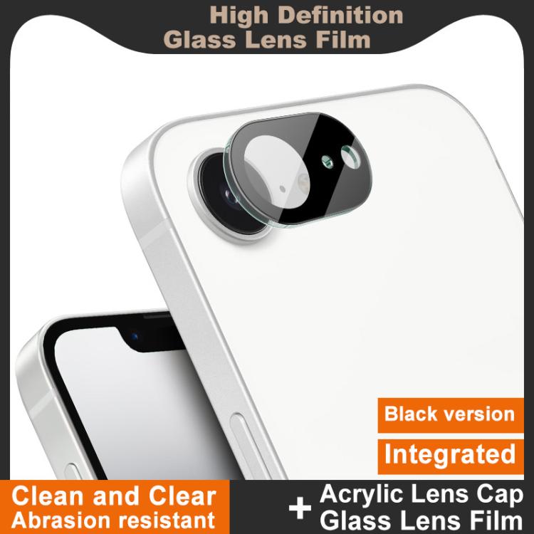 For iPhone 16e imak High Definition Integrated Glass Lens Film Black Version - iPhone 16e Tempered Glass by imak | Online Shopping UK | buy2fix