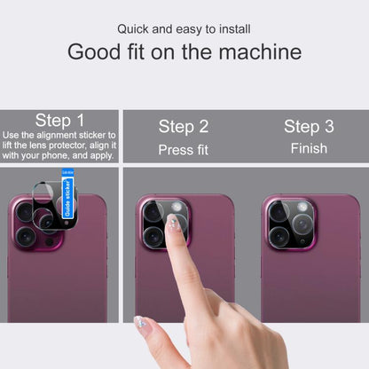 For iPhone 17 Pro imak High Definition Integrated Glass Lens Film Black Version - iPhone 17 Pro Tempered Glass by imak | Online Shopping UK | buy2fix