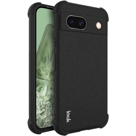 For Google Pixel 8a imak Shockproof Airbag TPU Phone Case(Matte Black)