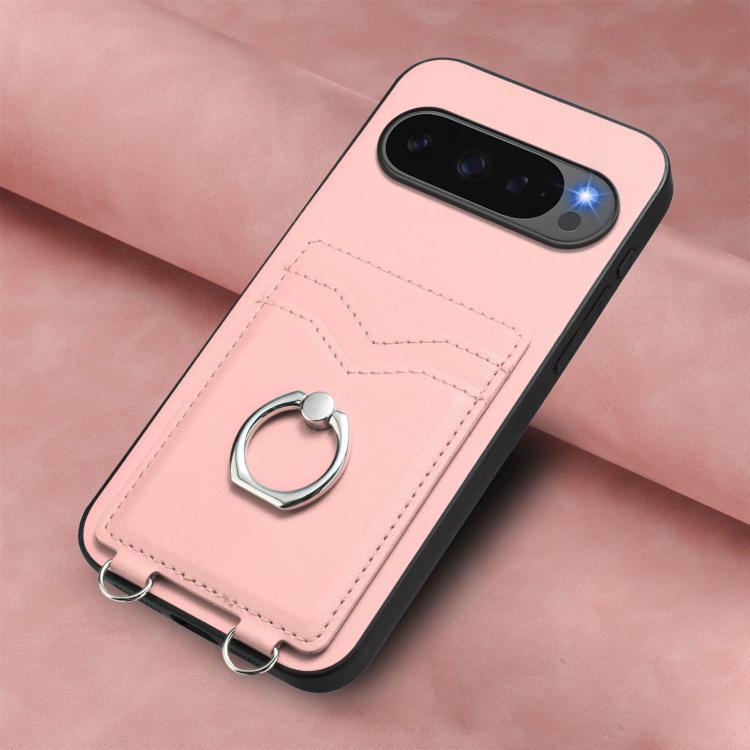 For Google Pixel 10 / 10 Pro R20 Ring Card Holder Phone Case(Pink) - Google Cases by buy2fix | Online Shopping UK | buy2fix
