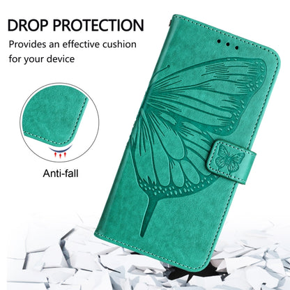 For Ulefone Note 14 Embossed Butterfly Leather Phone Case(Green) by buy2fix
