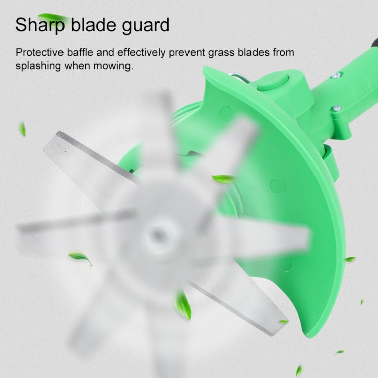 21V Portable Rechargeable Electric Lawn Mower Weeder, Plug Type:EU Plug(Red) by buy2fix