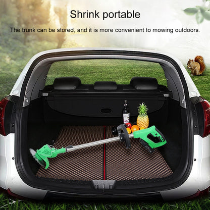 21V Portable Rechargeable Electric Lawn Mower Weeder, Plug Type:EU Plug(Red) by buy2fix