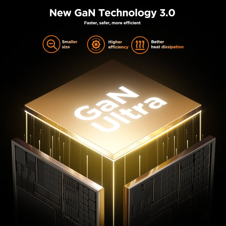 JOYROOM JR-TCL02 GaN 65W 2-Port Charger with Retractable Cable, EU Plug by JOYROOM