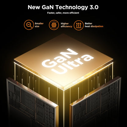 JOYROOM JR-TCL02 GaN 65W 2-Port Charger with Retractable Cable, EU Plug by JOYROOM