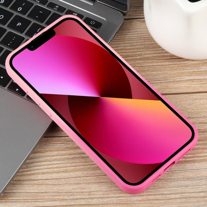 For iPhone 13 Gradient Color Honeycomb Aromatherapy MagSafe Phone Case(Pink+Rose Red) by buy2fix