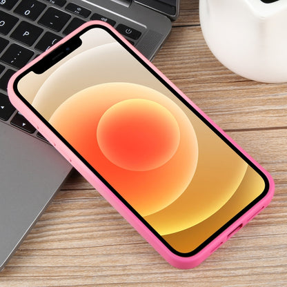 For iPhone 12 Gradient Color Honeycomb Aromatherapy MagSafe Phone Case(Pink+Rose Red) by buy2fix