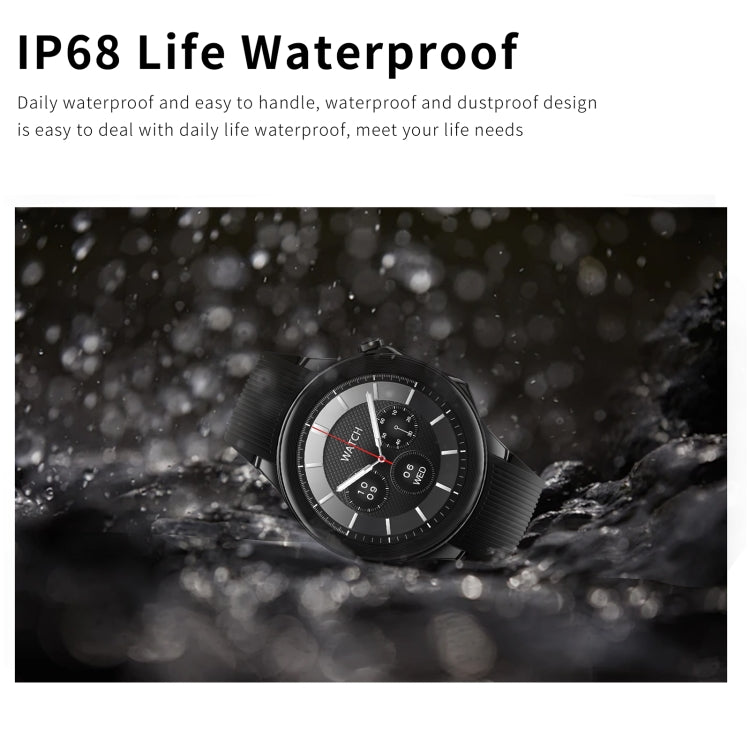 HD Watch X 1.43 inch IP68 BT5.3 Sport Smart Watch, Support Bluetooth Call / Sleep / Blood Oxygen / Heart Rate / Blood Pressure Health Monitor(Silver Steel + Blue Silicone Strap) by buy2fix