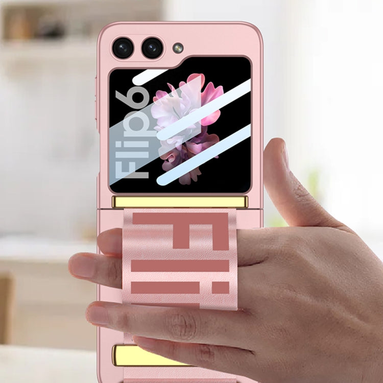 For Samsung Galaxy Z Flip6 / Flip7 FE GKK Integrated Ultra-thin Wristband Holder Phone Case(Pink) - Galaxy Z Flip6 5G Cases by GKK | Online Shopping UK | buy2fix