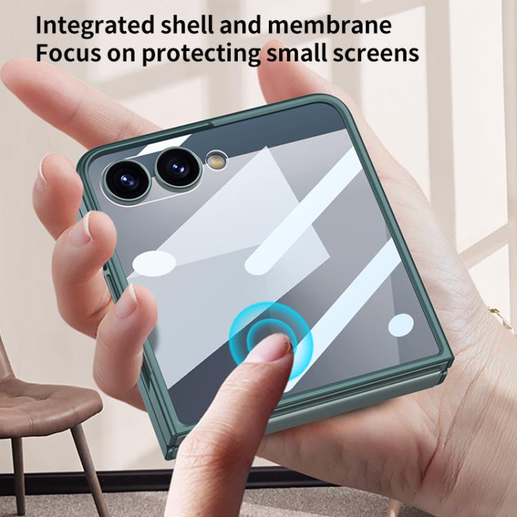 For Samsung Galaxy Z Flip7 5G GKK Integrated Ultra-thin Wristband Holder Phone Case(Green) - Galaxy Z Flip7 5G Cases by GKK | Online Shopping UK | buy2fix