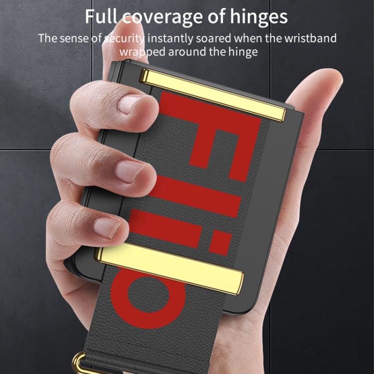 For Samsung Galaxy Z Flip7 5G GKK Integrated Ultra-thin Wristband Holder Phone Case(Silver) - Galaxy Z Flip7 5G Cases by GKK | Online Shopping UK | buy2fix