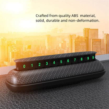 3R-2154 Car Temporary Parking Card Hidden Luminous Phone Number Plate - Parking Card by 3R | Online Shopping UK | buy2fix