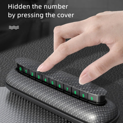 3R-2154 Car Temporary Parking Card Hidden Luminous Phone Number Plate - Parking Card by 3R | Online Shopping UK | buy2fix