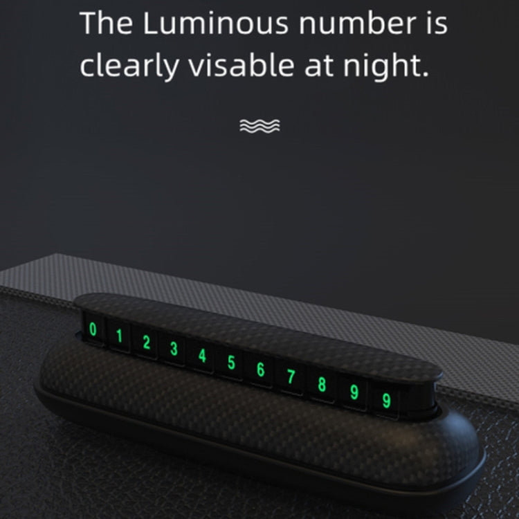 3R-2154 Car Temporary Parking Card Hidden Luminous Phone Number Plate - Parking Card by 3R | Online Shopping UK | buy2fix