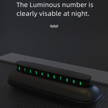 3R-2154 Car Temporary Parking Card Hidden Luminous Phone Number Plate - Parking Card by 3R | Online Shopping UK | buy2fix
