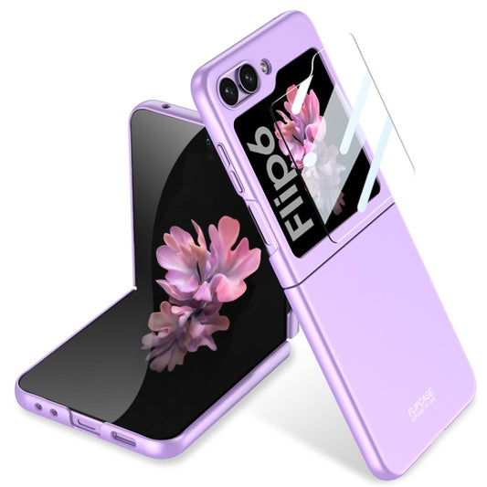 For Samsung Galaxy Z Flip6 / Flip7 FE GKK Ultra-thin Full Coverage Phone Case with Tempered Film(Dream Mirror Purple) - Galaxy Z Flip6 5G Cases by GKK | Online Shopping UK | buy2fix